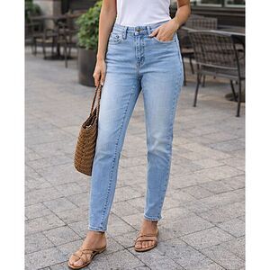 J.Crew High Rise Skinny Jeans Womens 30 Light Wash Stretch Denim Pants